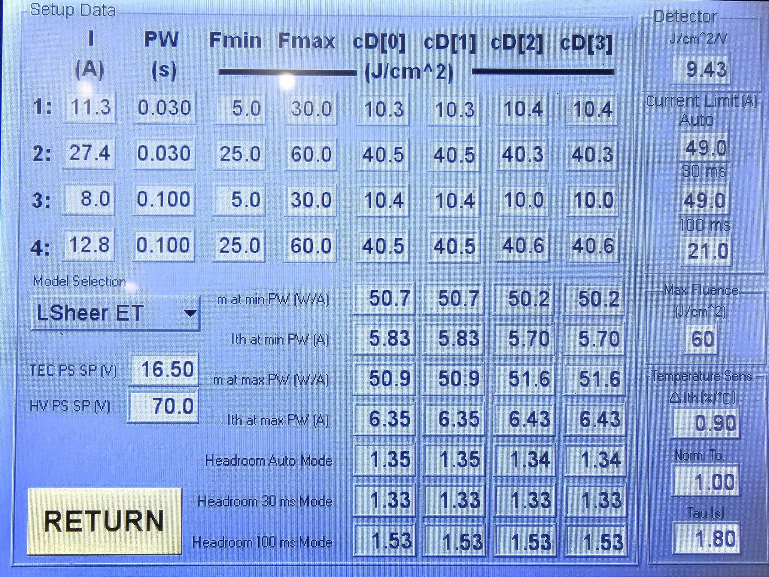 Апарат – LightSheer ET 5-100ms 2Hz з рукояткою 09 мм