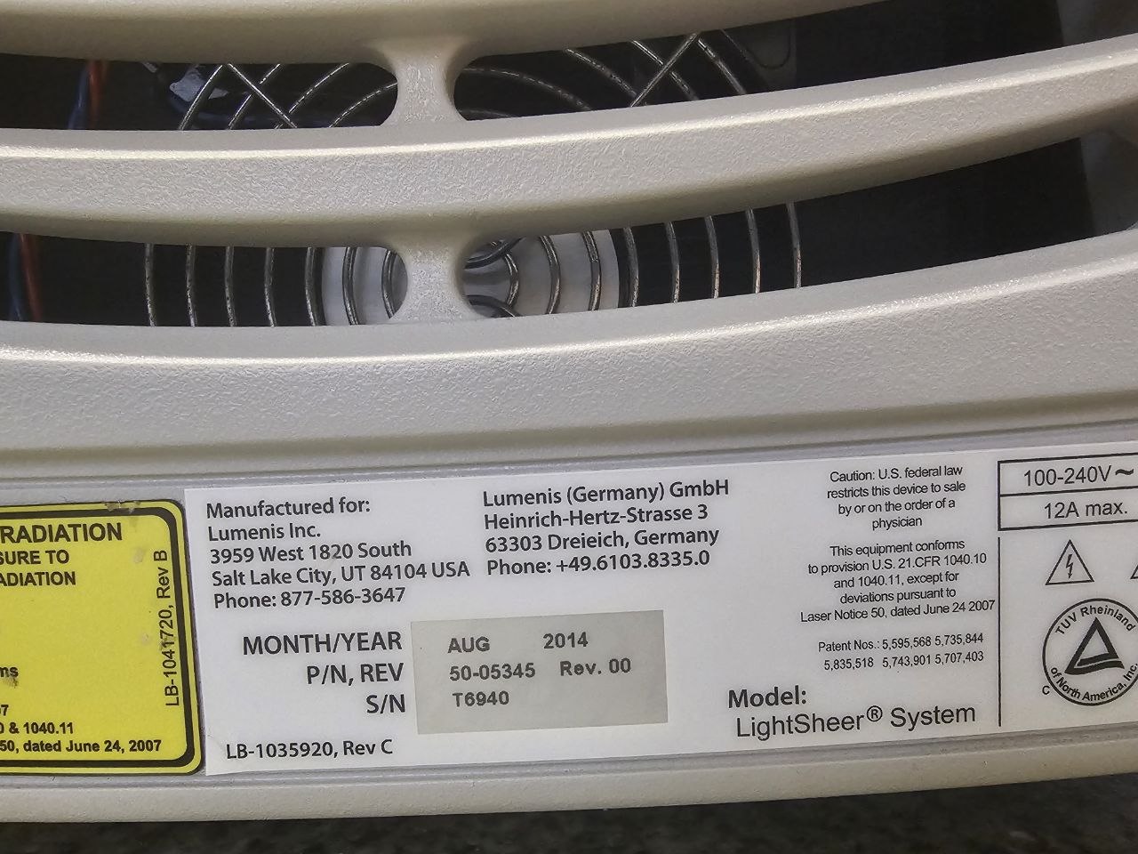 Апарат – LightSheer ET 5-400ms 2Hz з рукояткою 09 мм